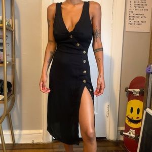 Black Sleeveless Summer Dress